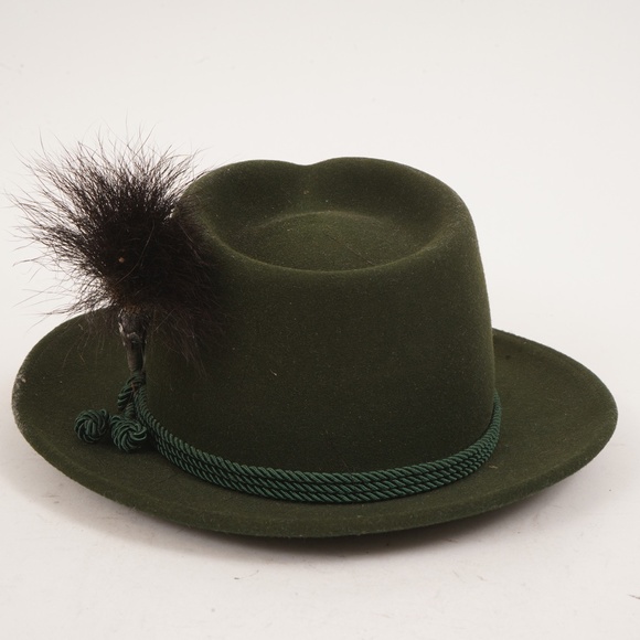 Vintage Dark Green Lembert Standard with 5 Pins Hat Size Small - Picture 7 of 12